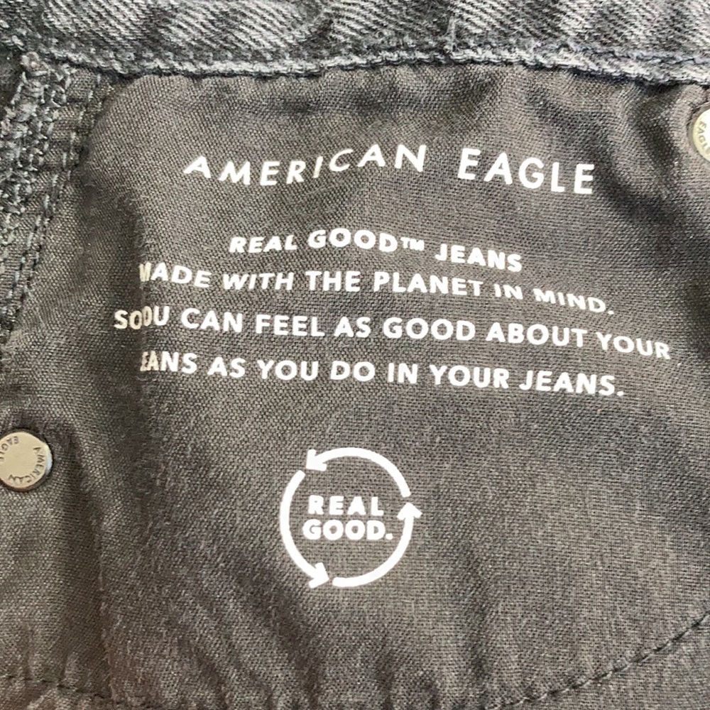 American Eagle Ripped Relaxed Mom Jeans US size 00 - Picture 4 of 4